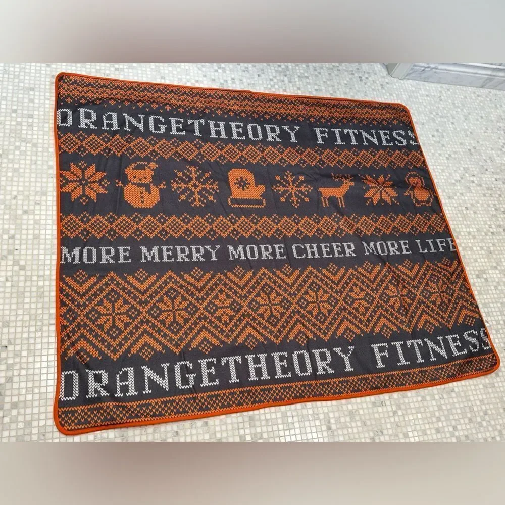 Orange Theory Fitness Christmas Blanket
